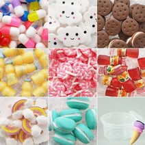 슬라임 재료 파츠 비즈 만들기재료, 29_투명원형보라10g