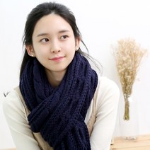 베이직한 꽈배기 니트 머플러 MZZ 037 휘핑프롬