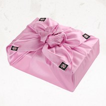 글라라세상 선물포장용 실크 자수보자기 중(88x88cm), 분홍색, 1장