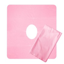발롱뷰티 안면 자국방지 경락베개 안면베개 핑크 보라 (푹신한 극세사)