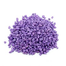 비오스 테라리움재료 마리모자갈 무지개 칼라색돌 100g, 보라