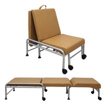 병원 보호자 간병인 의자겸배드 접이식 침대, 클래식(블랙 사무라이) 조립