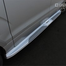 거빈 그랜드 스타렉스 사이드 스텝 옆 발판 보조 몰딩, 슬릭 실버