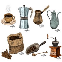 원단킹 3D전사지]coffee cotte-6 (99785)