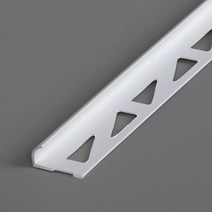 타일마감재 PVC화이트 라운드 10mm(길이1.1m), 길이1100mm(일반택배발송)