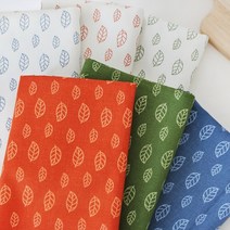 [원단쟁이] 옥스포드 춤추는나뭇잎 6color(4502119) E32, 그린