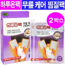 지엘 하루온팩 무릎케어 온찜질팩-한방성분핫팩, 2팩