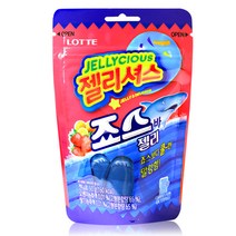롯데 젤리셔스 젤리 9종/롯데젤리, 죠스바 50g, 1개