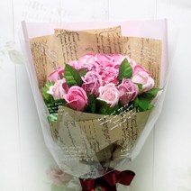 포유더샵 비누꽃다발 25송이 30송이, 차 체리블로썸 30송이