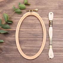 패션메이드 프랑스자수 수틀 F수틀 원목수틀 타원형수틀 세로형수틀, 1.F타원형수틀 세로형 - 중(15cm*9cm), 1개