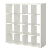 이케아 KALLAX 4X4 16단 책장, 블랙브라운 103.518.89