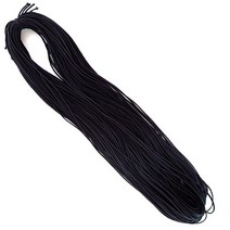 attizone 둥근고무줄 칼라고무줄 타래고무줄 탄성끈, 가는 둥근고무줄(2mm)-검정