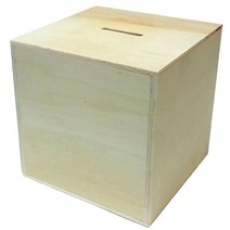 핸디몰 나무저금통 20종 꾸미기(목공예DIY), 정사각