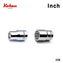 Koken 코켄 코겐 3/8SQ 6각 12각 핸드소켓 복스알 인치, 6각 5/8인치