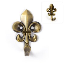 [철물바다] 옷걸이 모음 치마걸이 바지걸이 다용도걸이, 백합문양걸이 엔틱, 2개입