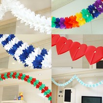 NEW파티장식가랜드 생일파티 가랜드장식 파티용품, 레드그린