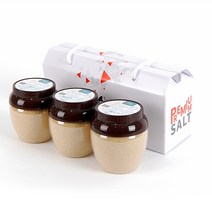 신안 천일염 함초 소금 400g 3개입 선물세트, 1세트