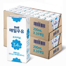 매일유업 멸균우유 24매입, 2개, 200ml