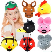 삼소니 파티부직포동물모자 파티 캐릭터 모자, 병아리