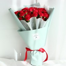 플라로마 장미 50송이꽃다발 생화 당일발송가능 졸업식꽃 승진꽃다발 기념일 발렌타인데이 로즈데이 부부의날 어버이날, 빨강