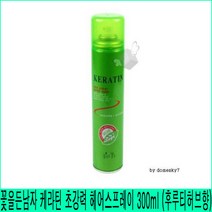 꽃을든남자 케라틴 초강력 헤어스프레이 후루티허브향 그린, 꽃을든남자 케라틴 초강력 헤어스프레이 300ml (후루티허브향), 300ml