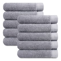 송월타월 블랙라벨 40수 200g 호텔수건, 그레이, 10장