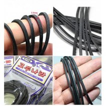 흑고무줄 흑고무밴드(100cm X 3.5mm) 1팩 5개입