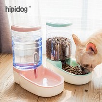 hipidog 정품 강아지 고양이 자동급식기 자동급수기 슬림형, hipidog 자동급수기 슬림형, 핑크