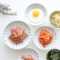 일본그릇 연꽃 접시 (4 size), 화이트