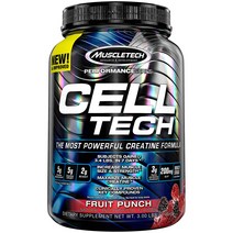 머슬테크 셀 테크 크레아틴 포뮬러, 프루트 펀치(Fruit Punch), 1.36kg, 1개