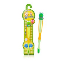 뽀로로 유아칫솔 어린이칫솔 2중미세모사용 캐릭터선택(3세부터), 크롱 칫솔, 1개