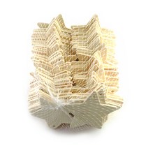 attizone 나무와패 와패 나무목걸이 메달 만들기재료, 나무와패(별)-대용량(100개입)