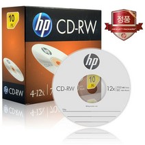 [HP] CD-RW 4-12x 700MB 슬림케이스 (10개) - 공CDRW, CD-RW 4-12x 슬림케이스10개