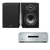 야마하 R-S202 + 데논 SC-M40 하이파이오디오, 색상(스피커):스피커(체리)
