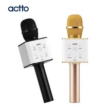 엑토 라이브 블루투스 마이크 MICS-03 10W AUX 노래방앱활용, 엑토 라이브 블루투스 마이크 MICS-03 [골드]