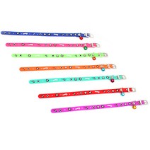 실리콘 목줄 인식표 방울 강아지 목걸이, 단품