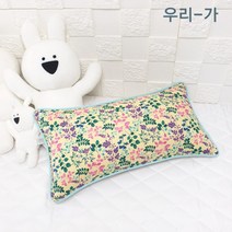우리가 순면100% 산초삥 푹신한 수제 유아 편백 메밀 베개커버 20x40(커버만)