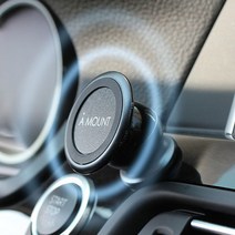 쉐보레더뉴말리부 에어마운트M 블랙 차량용핸드폰거치대 거치대차량용 마그네틱거치대 자석거치대 접착식거치대 스마트폰거치대 휴대폰거치대, 에어마운트M 거치대 블랙, 1개