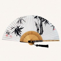 전주부채공방 [명품가죽 합죽선] 가죽명품선 난 무형문화재작품선, 1개