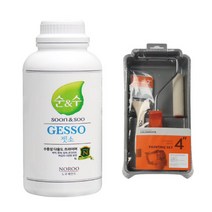 [노루페인트] 순&수 젯소 프라이머0.5L + 4인치도구세트
