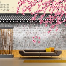 프렌체 맞춤제작 30가지 동양디자인 UV프린팅 포인트벽지, 디자인21