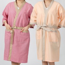 대박가운 DSA87 관리실가운 사우나 검진복 모텔 호텔 한의원, DSA87_핑크체크, 1개