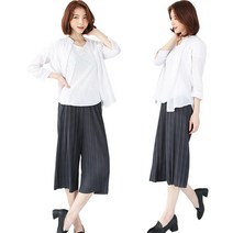 카푸 신상팬츠입고 봄나들이 가자! 7부바지 지트니(챠콜) 주름바지 여름바지 플리츠팬츠 면바지 아이스바지 냉장고바지 반바지