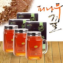 [강원양봉] 프리미엄 피나무꿀 핸들컵 550gx3병, 1박스, 550g