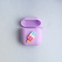 스마트커버 아이스크림 퍼플에어팟케이스, 퍼플케이스