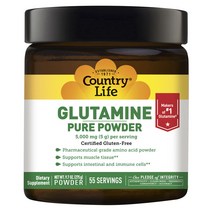 컨트리라이프 글루타민 퓨어 파우더 5000mg 글루텐 프리, 275g, 1개