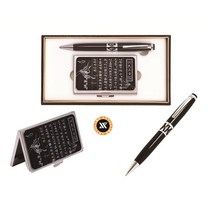 자개펜실버+훈민정음흉배자개명함, 블랙