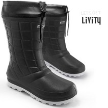 250~280mm LIVITY 초경량EVA 논슬립창 카프형 방수방한 털장화 남자부츠 방한화 작업화 R426