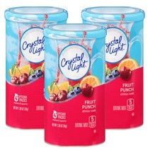 Crystal Light 프루트 펀치 드링크 믹스, 38g, 3개