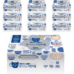 보니타굿즈 뽑아쓰는 천연펄프 키친타올 3겹, 100개입, 10개